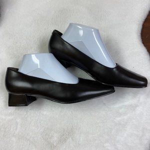 Harve Benard by Benard Holtzman Classic Leather Chunky Heels,‎ size 8.5